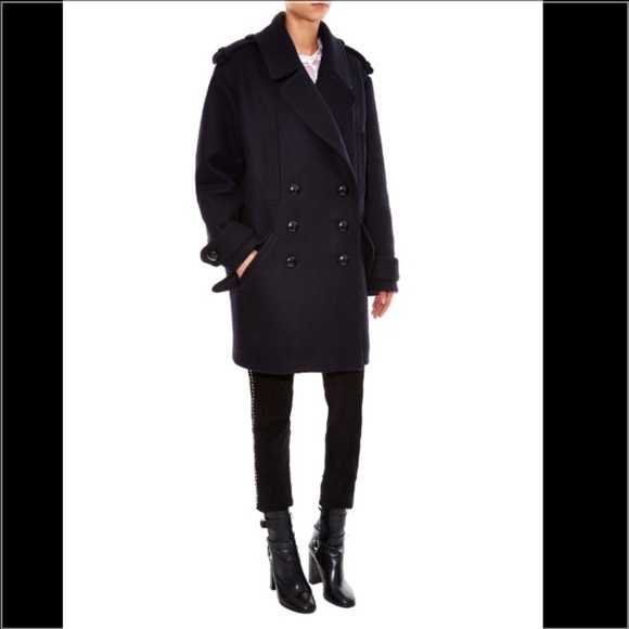 Isabel Marant Karly NAVY Wool Coat - Picture 10 of 10